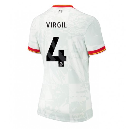 Dámy Fotbalový dres Liverpool Virgil van Dijk #4 2024-25 Třetí Krátký Rukáv